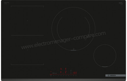 BOSCH Plaque induction PVS831HC1E, Série 6, Combizone, home connect sur