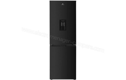 Refrigerateur - Frigo congélateur bas - CONTINENTAL EDISON - 325L - Total  No Frost - distributeur d'eau- Inox