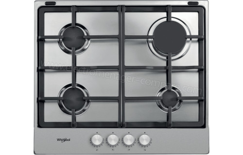 WHIRLPOOL Table de cuisson mixte AKM261IX-NEW, 60 cm, 3 foyers gaz et 1  foyer électrique pas cher 